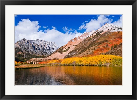 Framed Early Snow At North Lake, Inyo National Forest Print