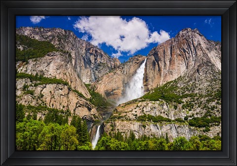 Framed Yosemite Falls, California Print