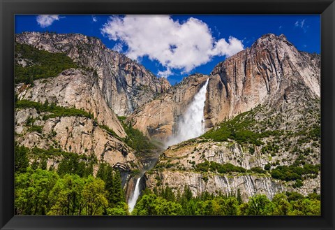 Framed Yosemite Falls, California Print