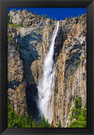 Framed Ribbon Falls, California Print