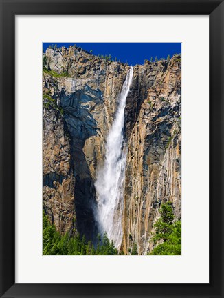 Framed Ribbon Falls, California Print