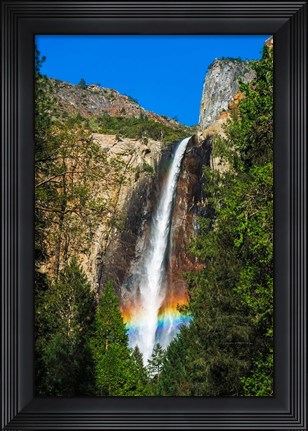 Framed Rainbow Over Bridalveil Fall Print
