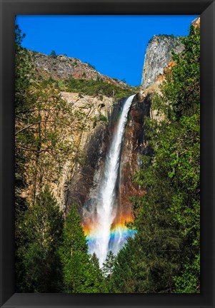 Framed Rainbow Over Bridalveil Fall Print