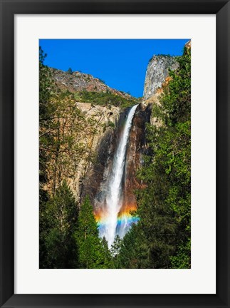 Framed Rainbow Over Bridalveil Fall Print