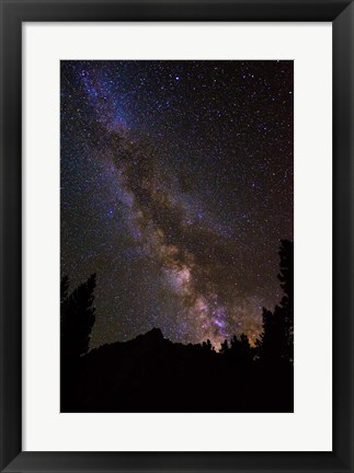 Framed Milky Way Over The Palisades Print