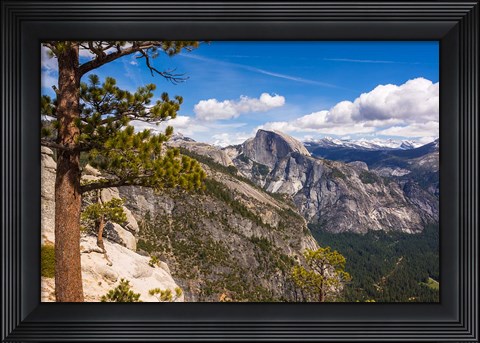 Framed Half Dome From Yosemite Point Print