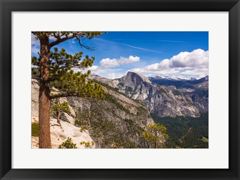 Framed Half Dome From Yosemite Point Print