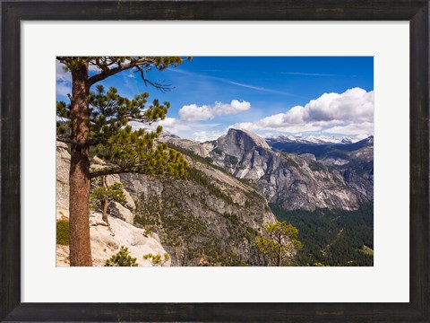 Framed Half Dome From Yosemite Point Print