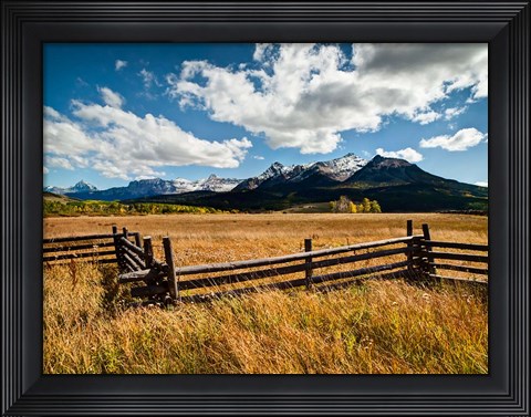 Framed Dallas Divide, Last Dollar Ranch, Colorado Print