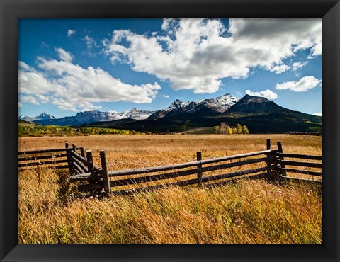 Framed Dallas Divide, Last Dollar Ranch, Colorado Print