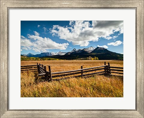 Framed Dallas Divide, Last Dollar Ranch, Colorado Print