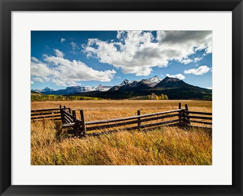 Framed Dallas Divide, Last Dollar Ranch, Colorado Print