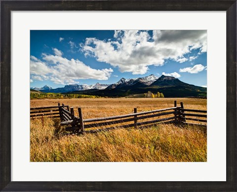 Framed Dallas Divide, Last Dollar Ranch, Colorado Print