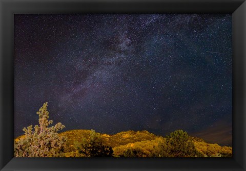 Framed Milky Way Above Mountains, Colorado Print