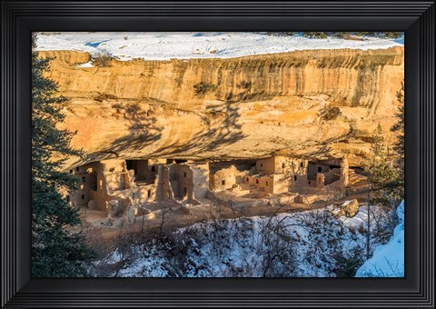 Framed Spruce Tree House, Mesa Verde National Park Print