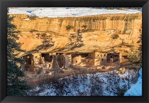 Framed Spruce Tree House, Mesa Verde National Park Print