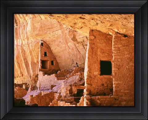 Framed Colorado, Mesa Verde, Long House Print