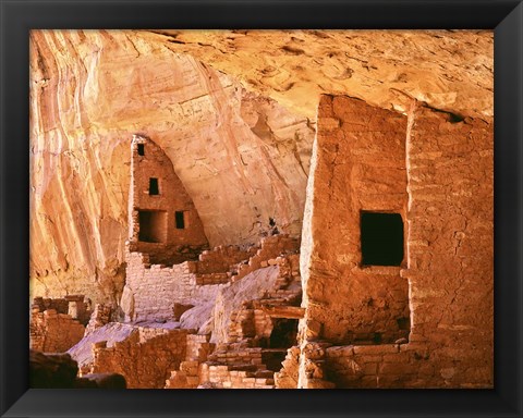 Framed Colorado, Mesa Verde, Long House Print