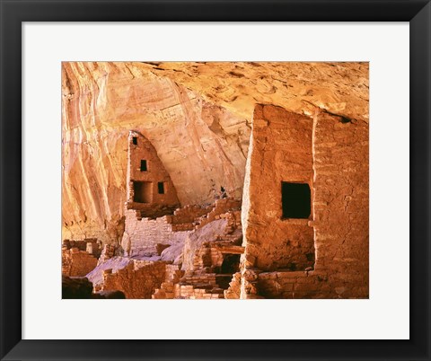 Framed Colorado, Mesa Verde, Long House Print