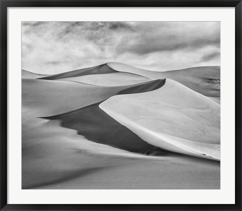 Framed Great Sand Dunes National Park (BW) Print