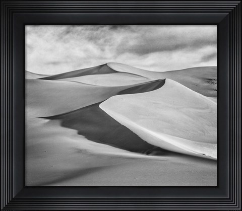 Framed Great Sand Dunes National Park (BW) Print