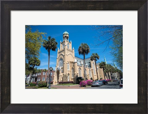 Framed Congregation Mickve Israel, Synagogue, Savannah, Georgia Print
