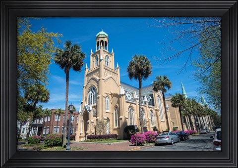 Framed Congregation Mickve Israel, Synagogue, Savannah, Georgia Print
