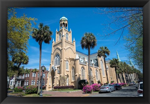 Framed Congregation Mickve Israel, Synagogue, Savannah, Georgia Print