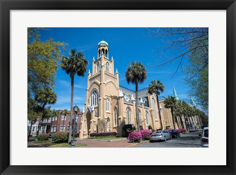 Framed Congregation Mickve Israel, Synagogue, Savannah, Georgia Print