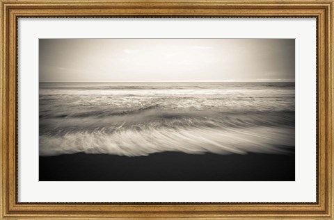 Framed Waipio Valley Beach, Hamakua Coast, Hawaii Print