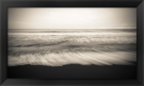 Framed Waipio Valley Beach, Hamakua Coast, Hawaii Print