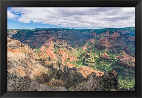 Framed Waimea Canyon, Kauai, Hawaii Print