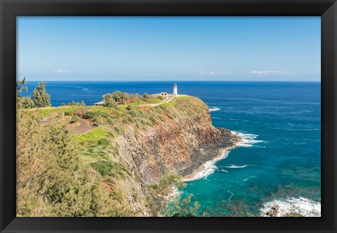 Framed Kilauea Lighthouse, Kauai, Hawaii Print