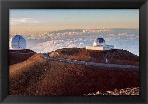 Framed Mauna Kea Observatory Hawaii Print