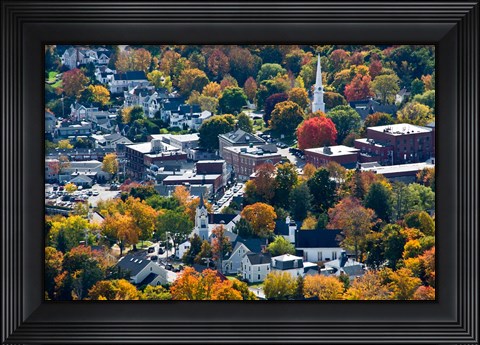 Framed Autumn In Camden Harbor, Maine Print