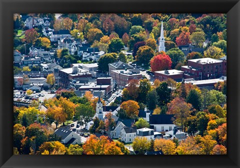 Framed Autumn In Camden Harbor, Maine Print