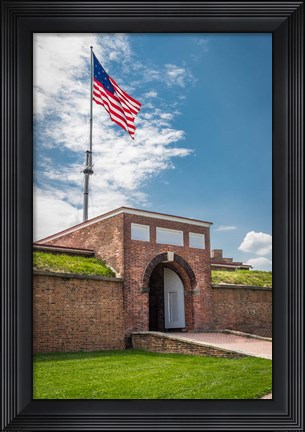 Framed Historic Fort Mchenry, Birthplace Of The Star Spangled Banner Print
