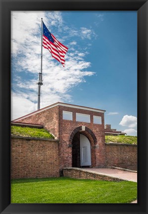 Framed Historic Fort Mchenry, Birthplace Of The Star Spangled Banner Print