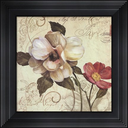Framed Fleurs De Paris 1 Print