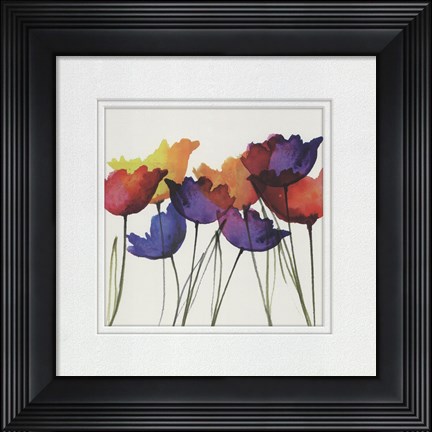 Framed Watercolor Garden 4 Print