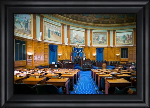 Framed Massachusetts State House, Boston Print