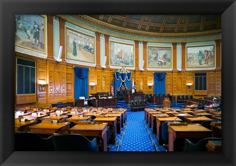 Framed Massachusetts State House, Boston Print