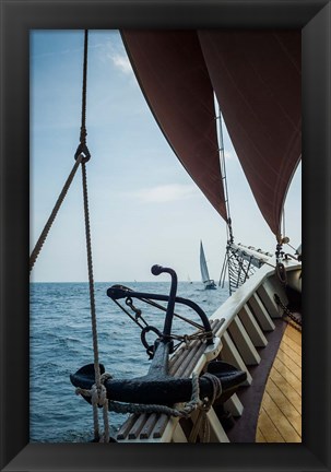 Framed Annual Schooner Festival, Anchor, Massachusetts Print