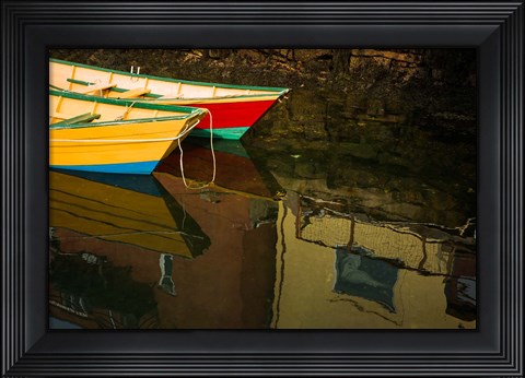 Framed Gloucester Dorries, Cape Ann, Massachusetts Print