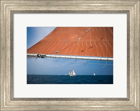 Framed Horizontal Schooner Rigging, Cape Ann, Massachusetts Print