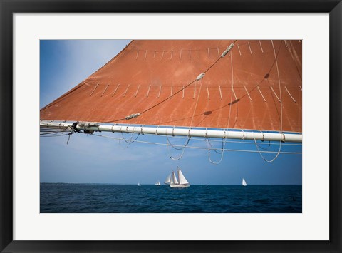 Framed Horizontal Schooner Rigging, Cape Ann, Massachusetts Print