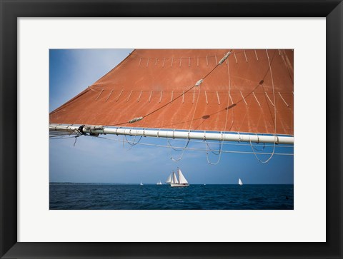 Framed Horizontal Schooner Rigging, Cape Ann, Massachusetts Print