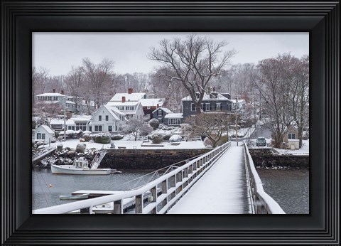 Framed Cape Ann In The Winter, Massachusetts Print