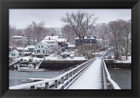 Framed Cape Ann In The Winter, Massachusetts Print