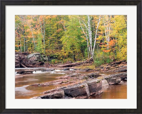 Framed Bonanza Falls, Michigan Print